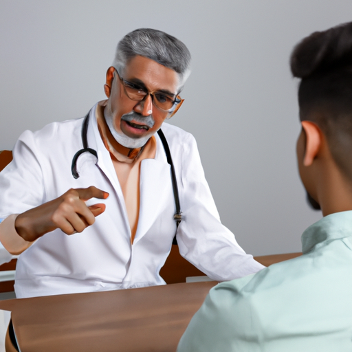 תמונה של רופא מתקשר בצורה יעילה עם המטופל שלו, תוך שימת דגש על חשיבות מיומנויות התקשורת.